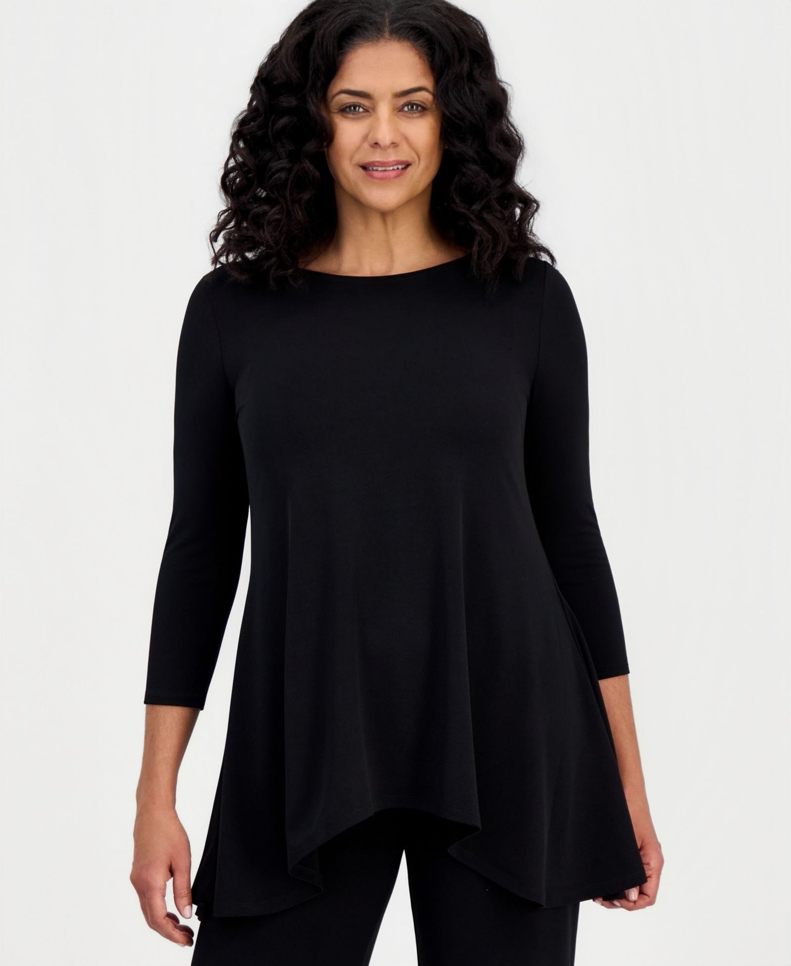 JM Collection Women's 3/4-Sleeve Knit Top, Exclusively at Macy's