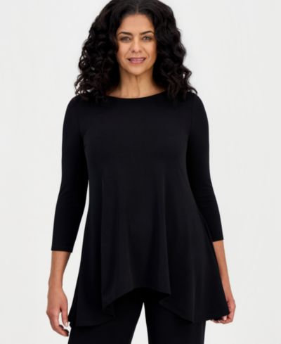 JM Collection Women's 3/4-Sleeve Knit Top, Exclusively at Macy's