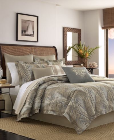 Tommy Bahama Home Raffia Palms Reversible Comforter Set, King