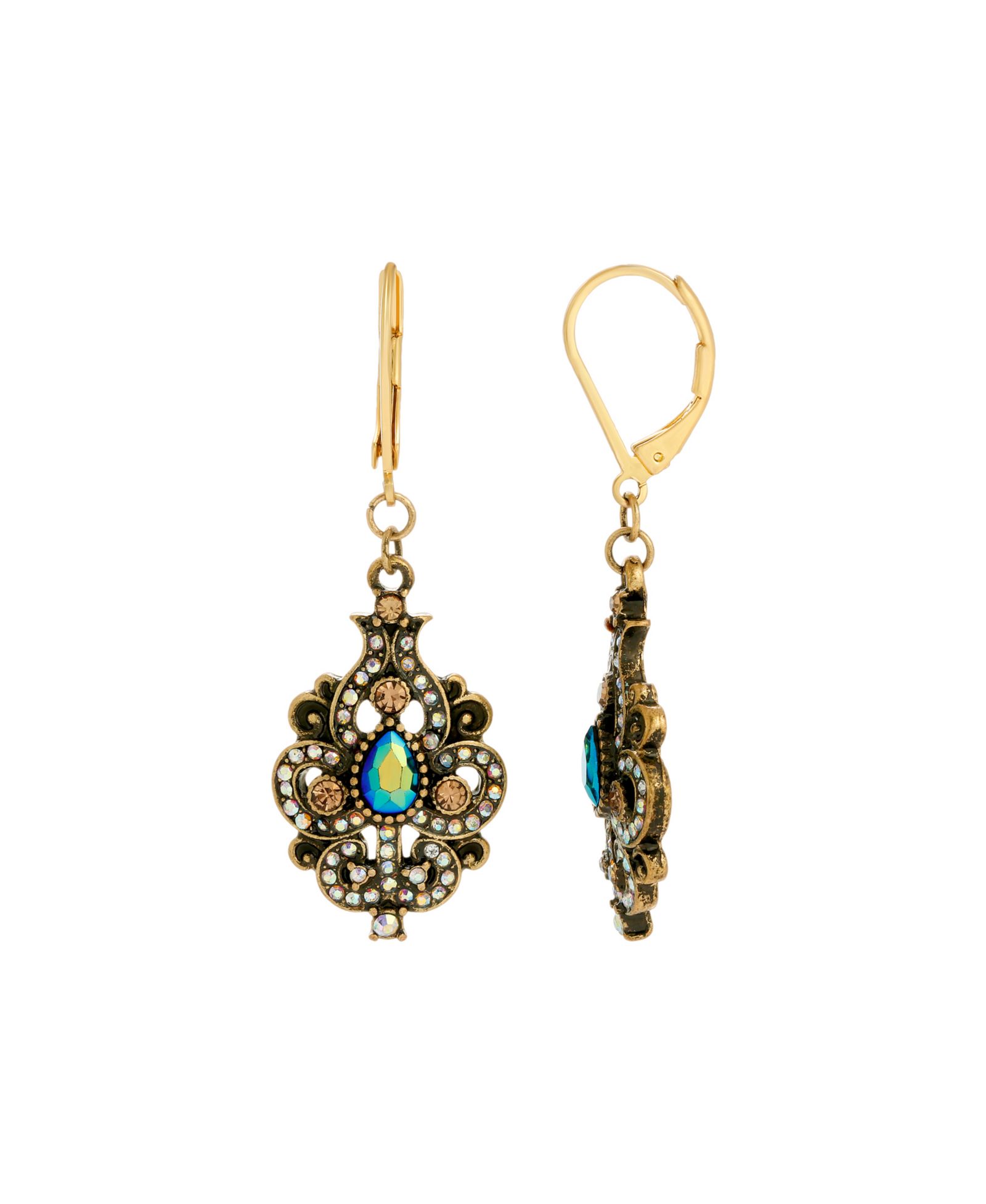 Серьги-подвески 2028 Glass Multi AB