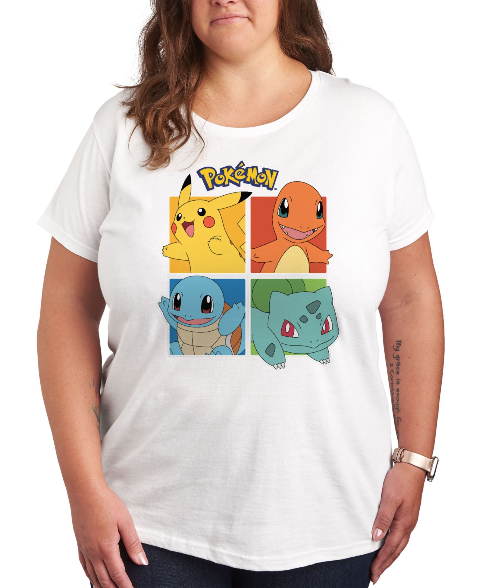 Футболка Hybrid Apparel Trendy Plus Size Pokemon Graphic