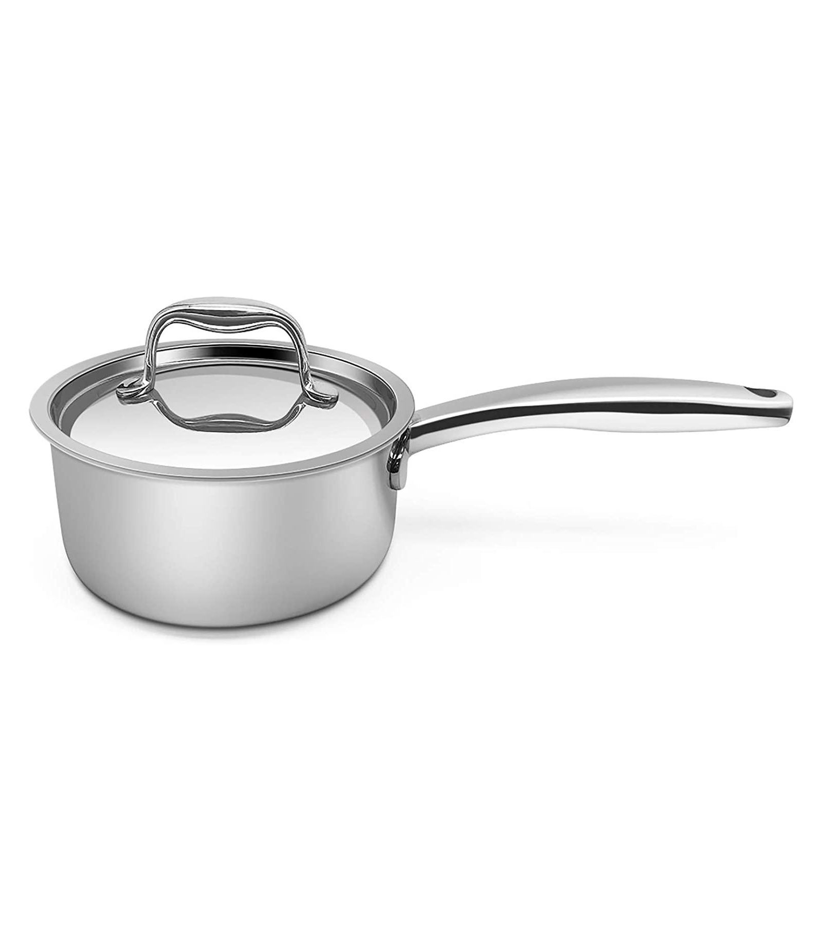 Кастрюля Megacasa 1.6 Quart Triple-Ply Stainless Steel с крышкой