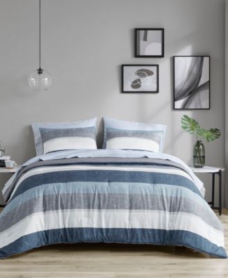 Madison Park Essentials Jaxon Wide Stripe Комплект из 7 покрывал, Queen