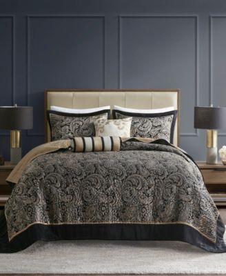 Madison Park Adeline Paisley Reversible Jacquard 5-Pc. Bedspread Set, King