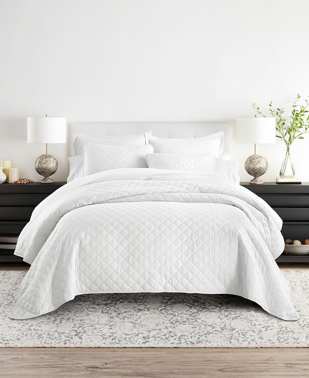 Комплект легких стеганых одеял ienjoy Home Diamond Stitch, 3 шт., King/California King