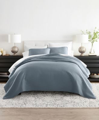 ienjoy Home Stripe Stitch 3-Pc. Quilt Set, Full/Queen