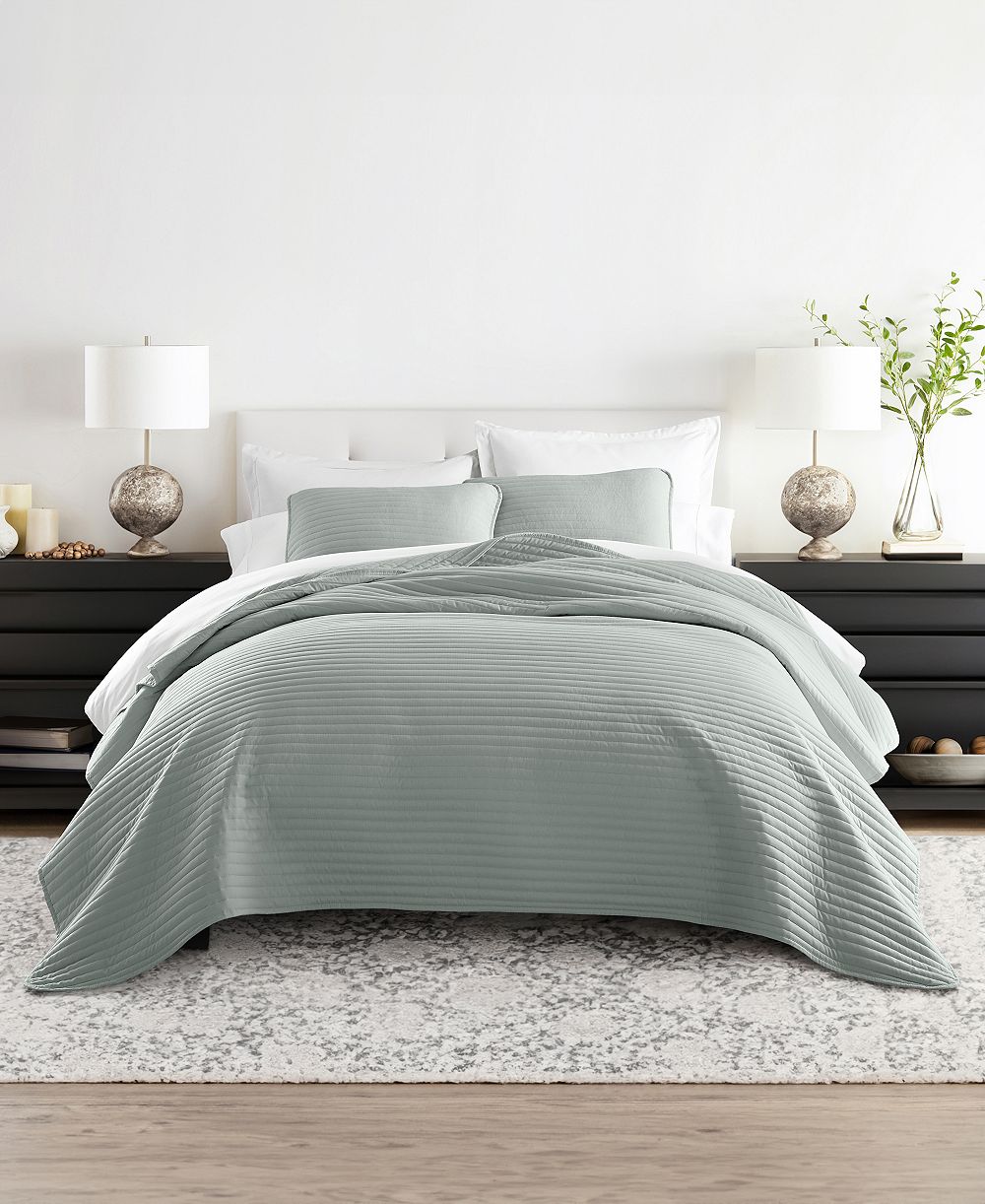 ienjoy Home Stripe Stitch комплект из 2 стеганых покрывал, Twin/Twin XL
