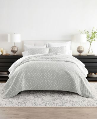 ienjoy Home комплект из 3 легких реверсивных стеганых покрывал Painted Dots, King/California King