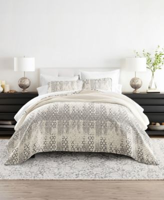 Комплект из 3-х легких стеганых одеял ienjoy Home Aztec Reversible King/California King