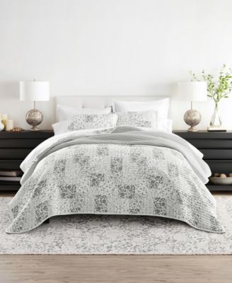 ienjoy Home Scrolled Patchwork Reversible 2-Pc. Lightweight Quilt Set, Twin/Twin XL