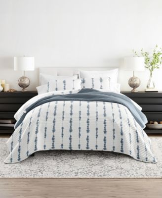 ienjoy Home Shibori reversible комплект из 3 легких стеганых покрывал, King/California King