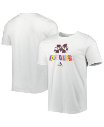 Футболка adidas Men's White Mississippi State Bulldogs