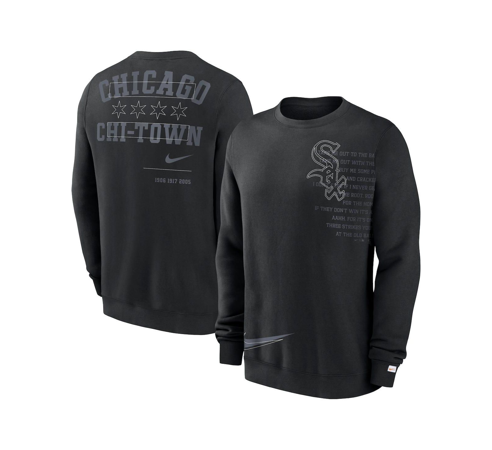 Мужская Nike черная флисовая толстовка Chicago White Sox Statement Ball Game