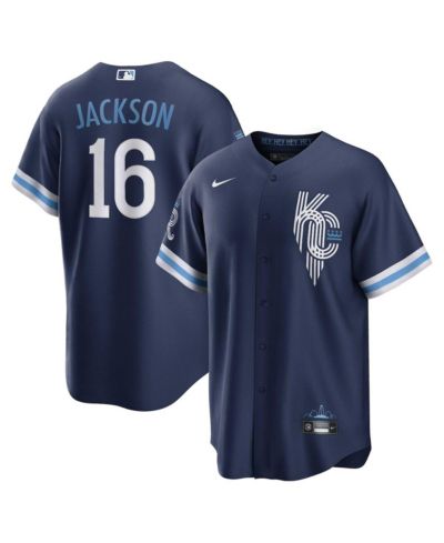 Men's Nike Bo Jackson Navy Kansas City Royals City Connect Replica Player Jersey