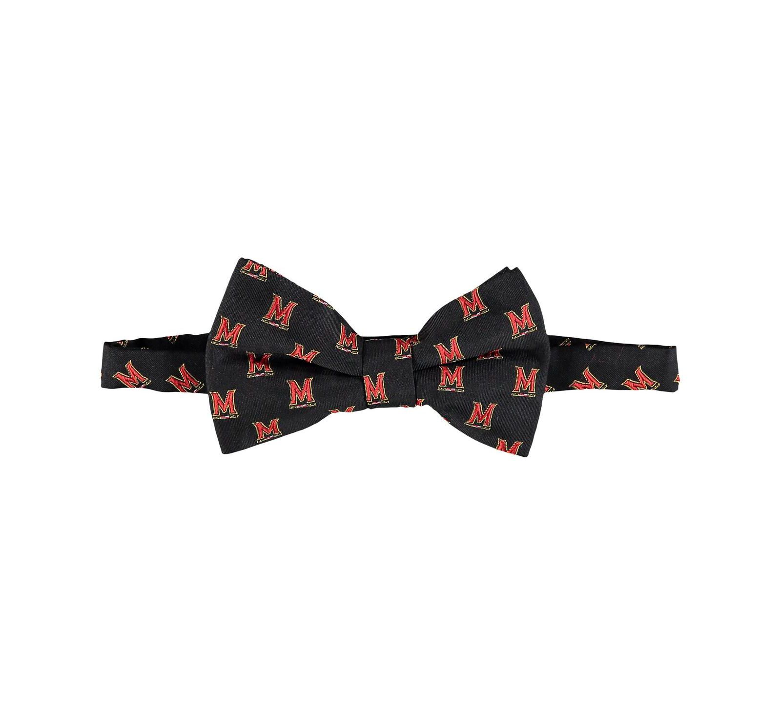 Мужской галстук-бабочка Eagles Wings Black Maryland Terrapins Repeat