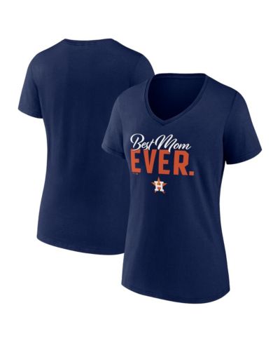 Женская футболка Fanatics Navy Houston Astros Mother's Day с V-образным вырезом