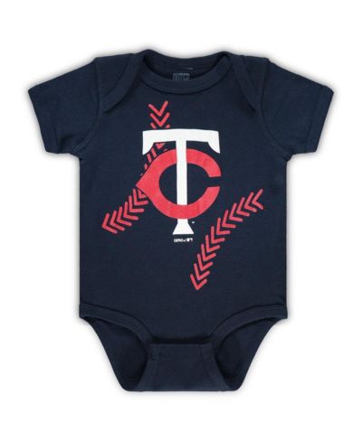 Newborn and Infant Boys and Girls Navy Minnesota Twins Running Home Team Bodysuit