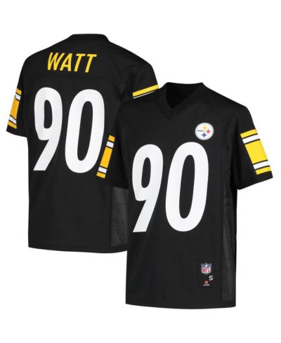 Big Boys and Girls T.J. Watt Black Pittsburgh Steelers Replica Player Jersey