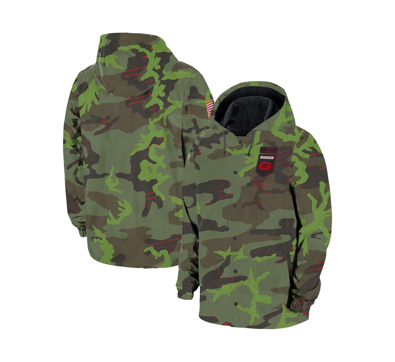 Куртка-толстовка Nike Men's Camo Georgia Bulldogs Full-Snap