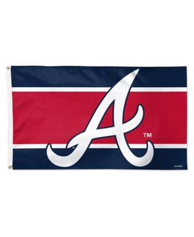 Флаг Wincraft Atlanta Braves 3' x 5' Horizontal Stripe Deluxe Single-Sided