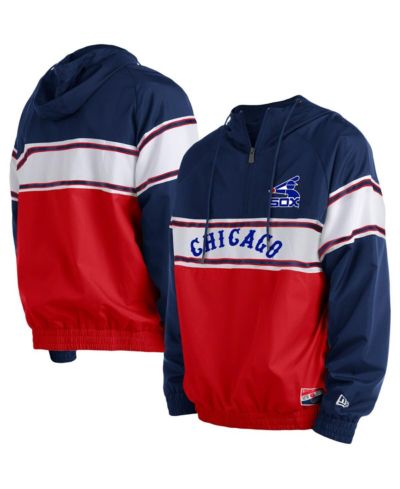 Мужская толстовка New Era Chicago White Sox Ripstop Raglan Quarter-Zip Navy