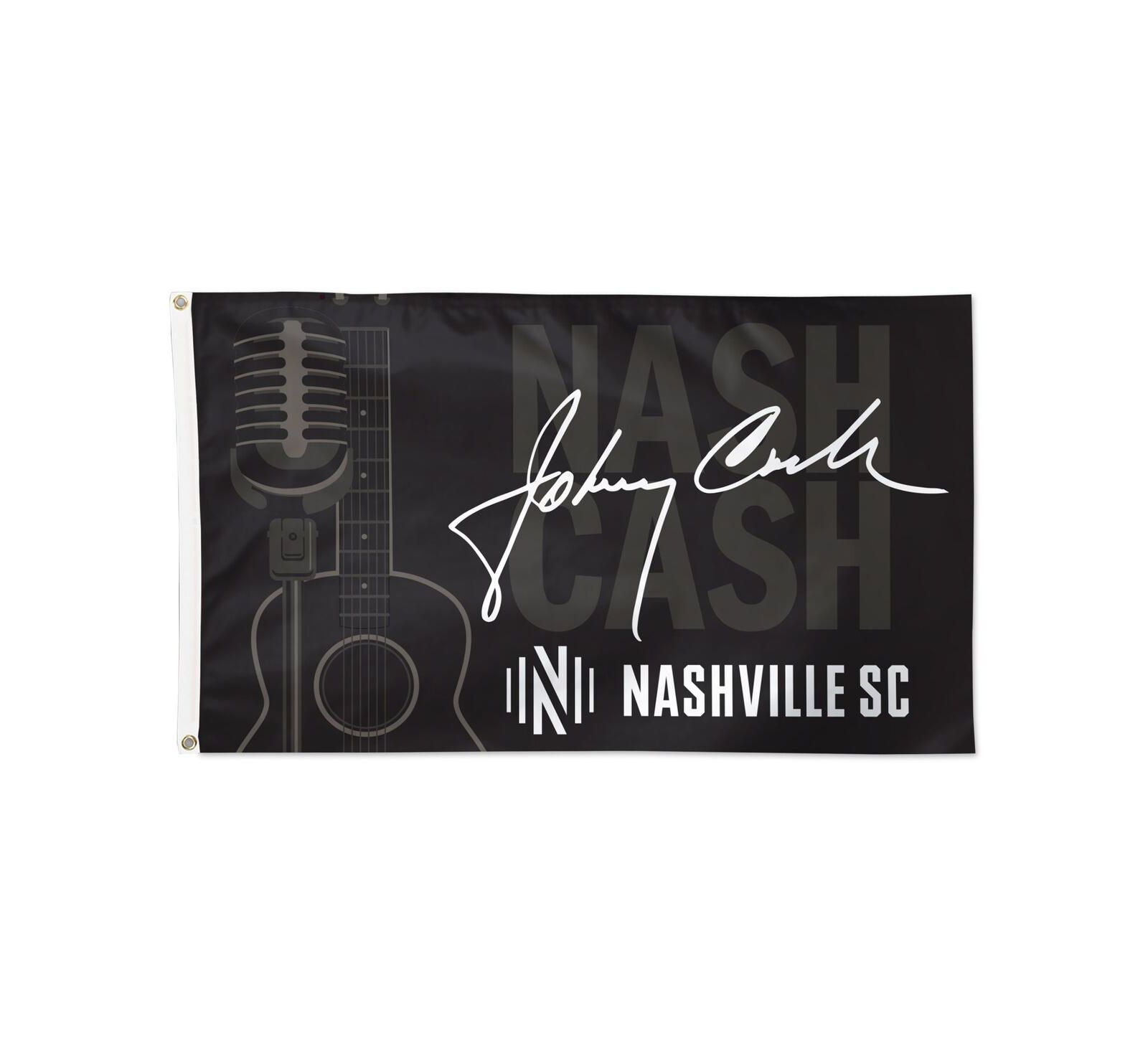 Wincraft Nashville SC x Johnny Cash флаг Deluxe 3' x 5' с одной стороны