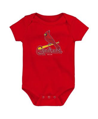 Детский боди St. Louis Cardinals с логотипом команды, красный, для новорожденных и младенцев
