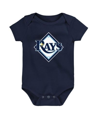 Newborn and Infant Boys and Girls Navy Tampa Bay Rays Primary Team Logo Bodysuit