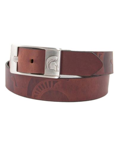 Ремень Мужской Michigan State Spartans Brandish Leather, коричневый