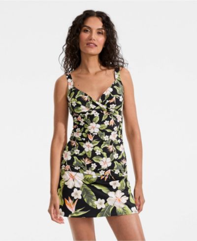 Hibiscus floral/black