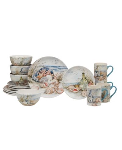 Certified International Coastal Landscape 16 Pc. Dinnerware Set, Service for 4