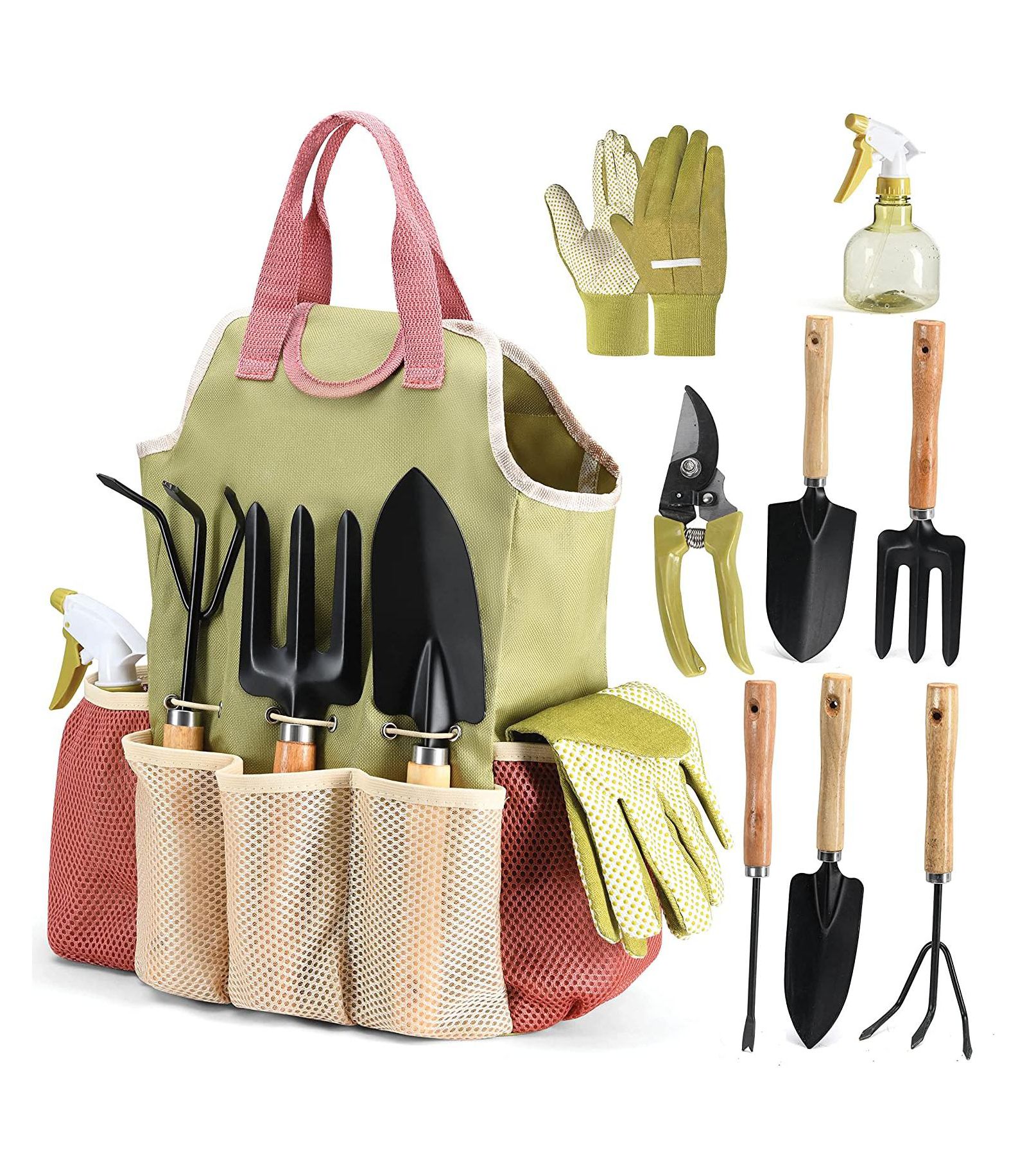 Play22usa Adults Garden Tool Set 9-Piece