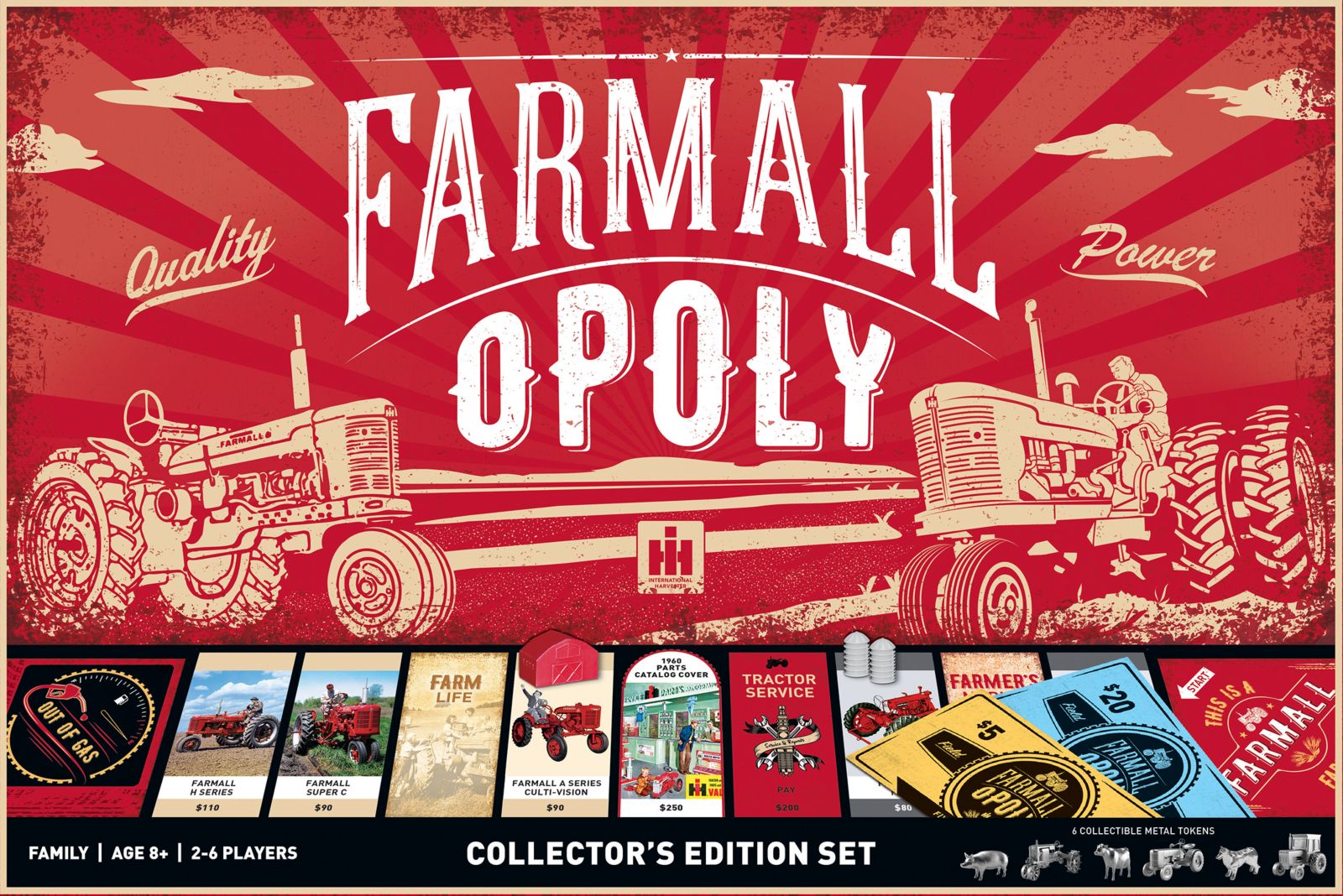 Masterpieces Puzzles Family Farmall Opoly настольная игра, 8+ лет