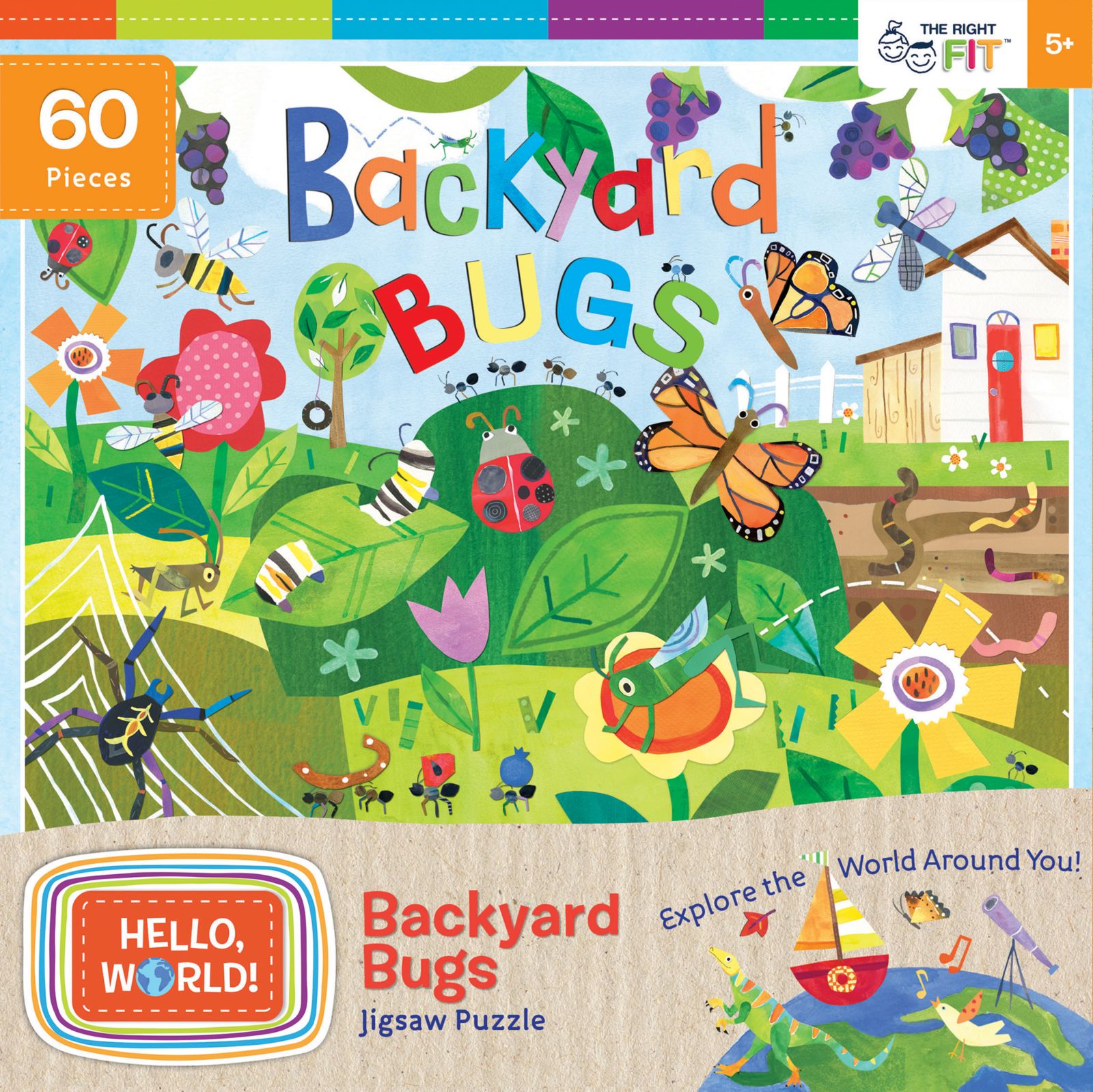 Hello, World! - Backyard Bugs пазл из 60 элементов