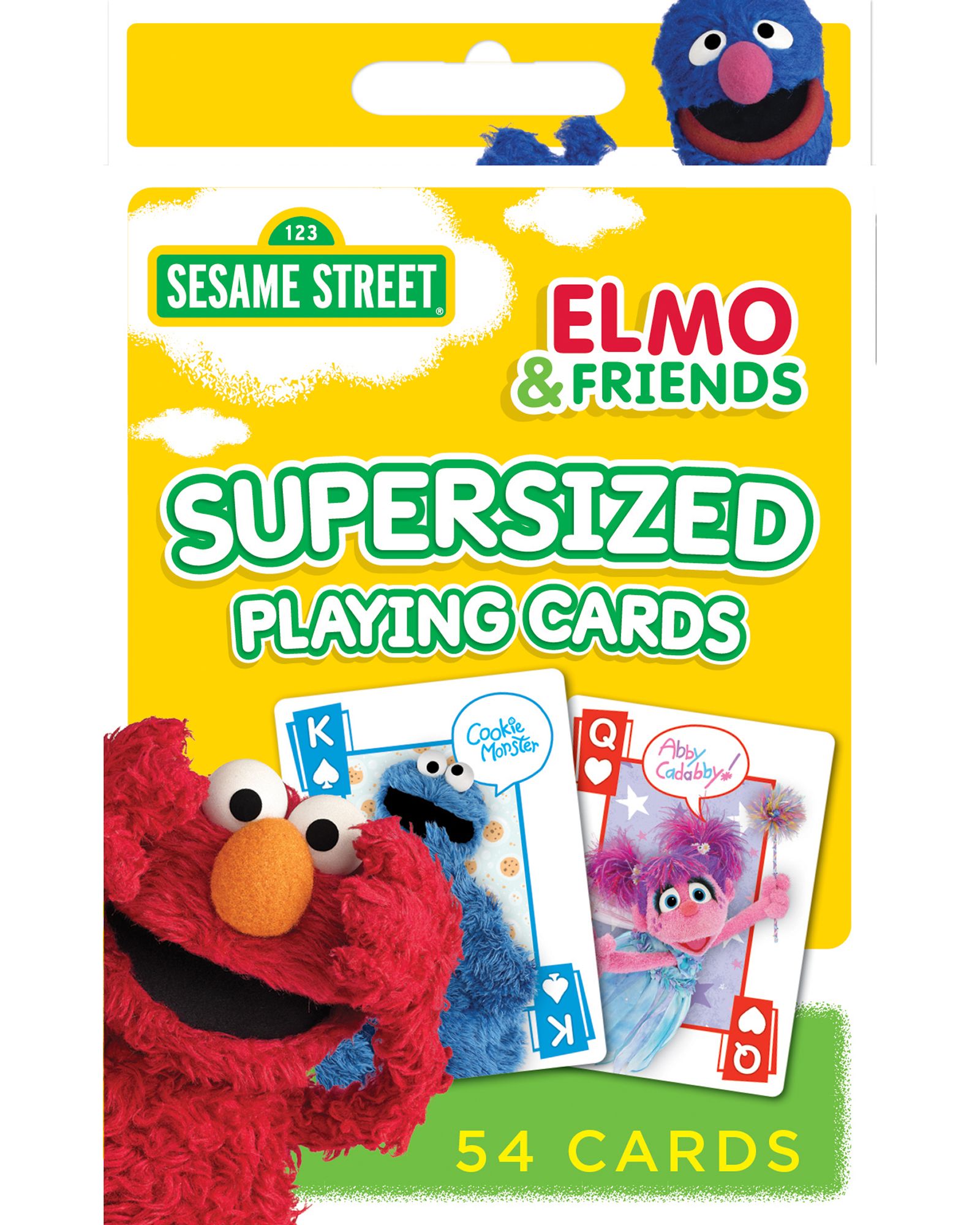 Карты Masterpieces Sesame Street Elmo & Friends Jumbo Playing Cards, Ages 4+