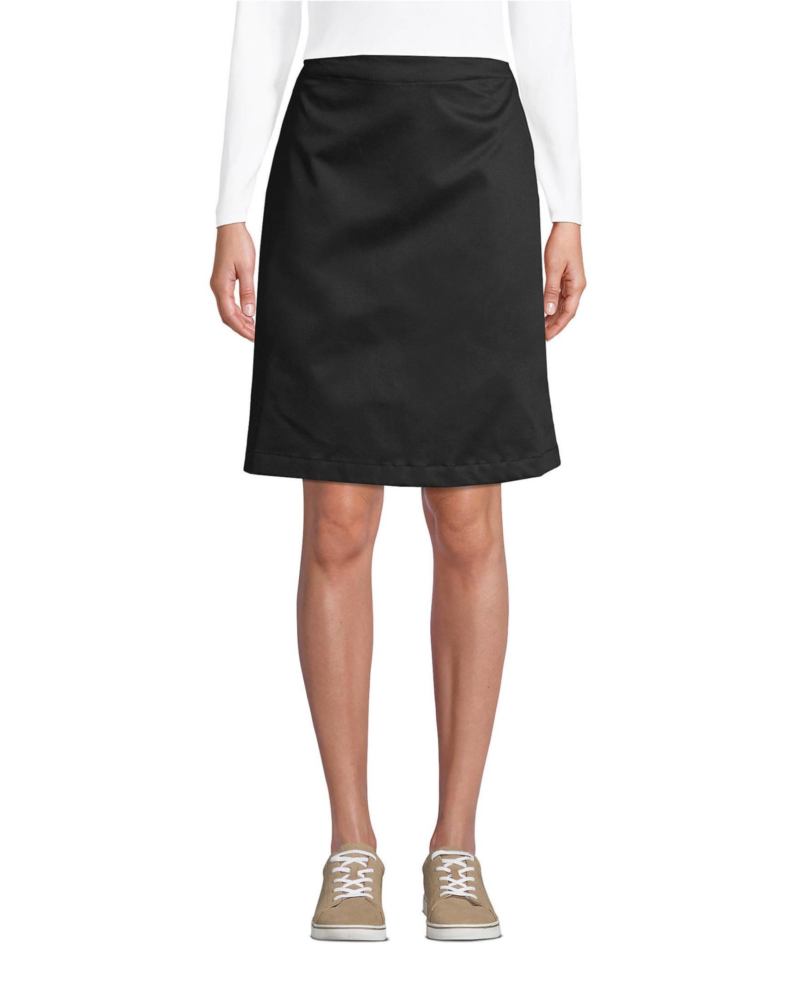 Lands' End Women's Blend Chino Skort Above Knee