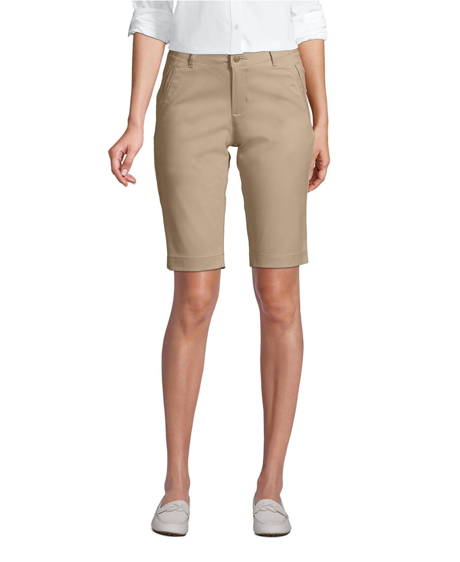 Женские шорты Lands' End Stretch Chino Bermuda