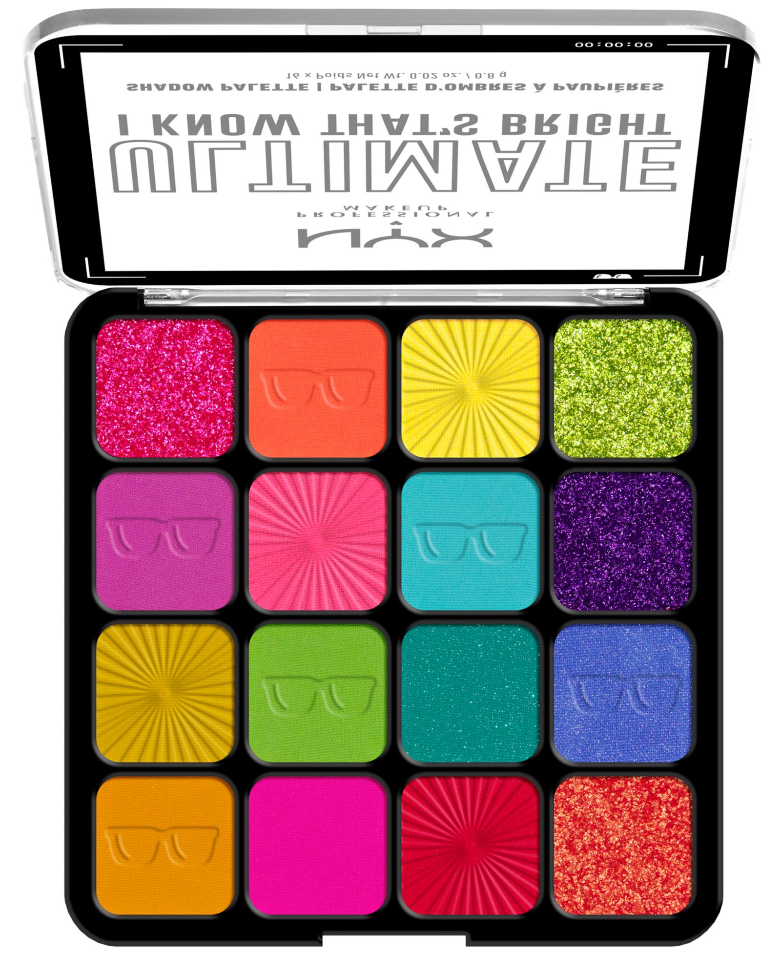 Палетка теней NYX Professional Makeup Ultimate Shadow Palette - I Know That's Bright