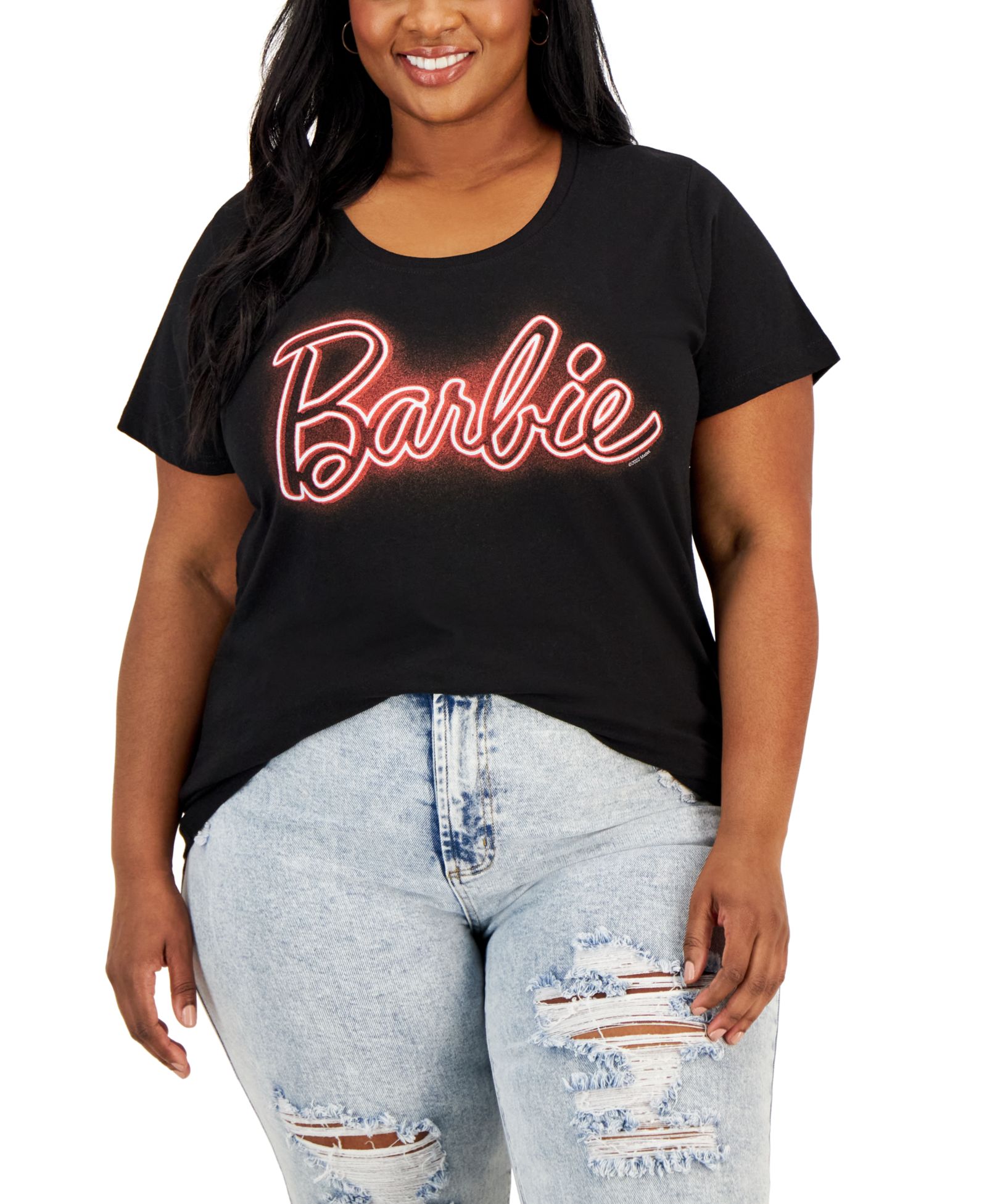 Футболка Hybrid Apparel Trendy Plus Size Barbie Graphic-Print