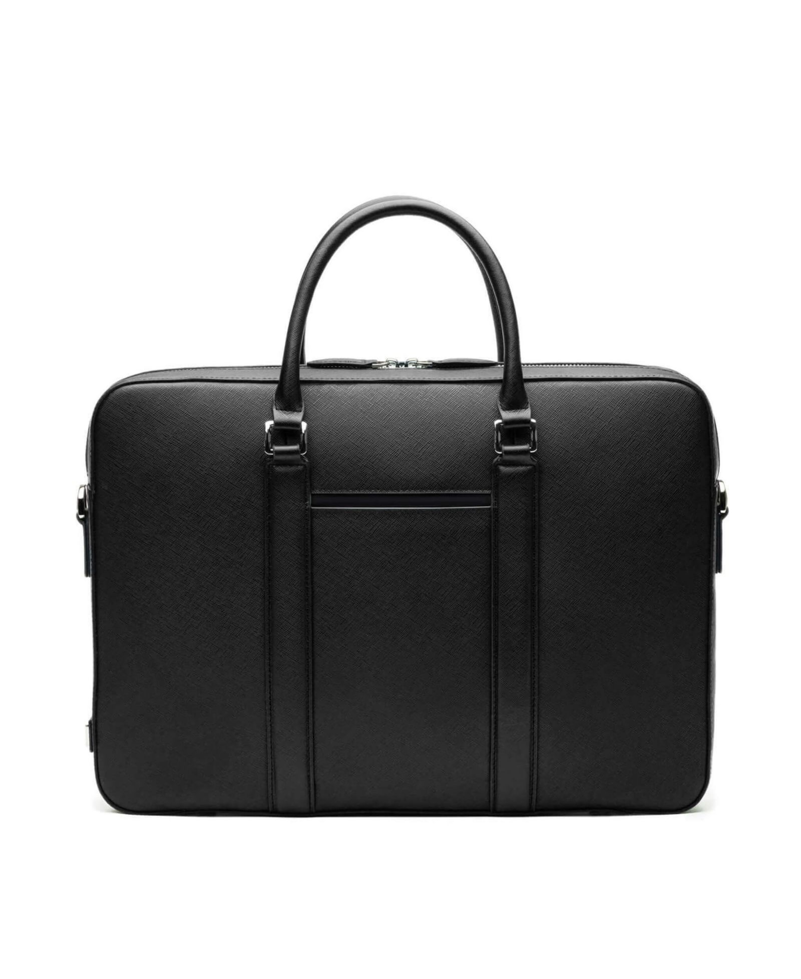 MAVERICK & CO. Men's Manhattan Monochrome Leather Briefcase