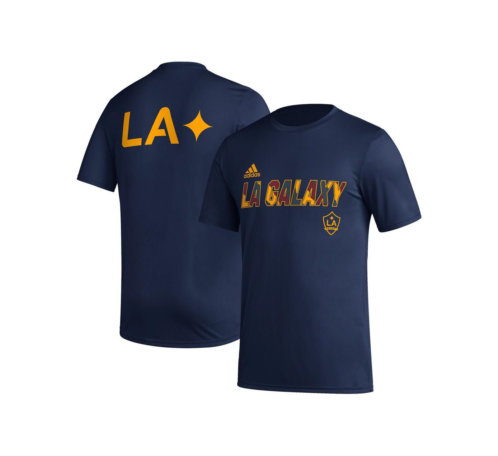 Мужская футболка adidas Navy LA Galaxy Team Jersey Hook AEROREADY