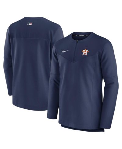 Nike Мужской полурасстегивающийся топ Houston Astros Authentic Collection, темно-синий