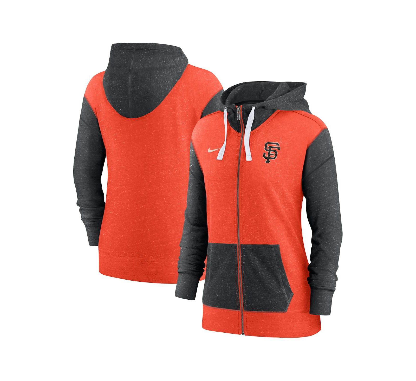 Женская худи Nike Orange San Francisco Giants Full-Zip