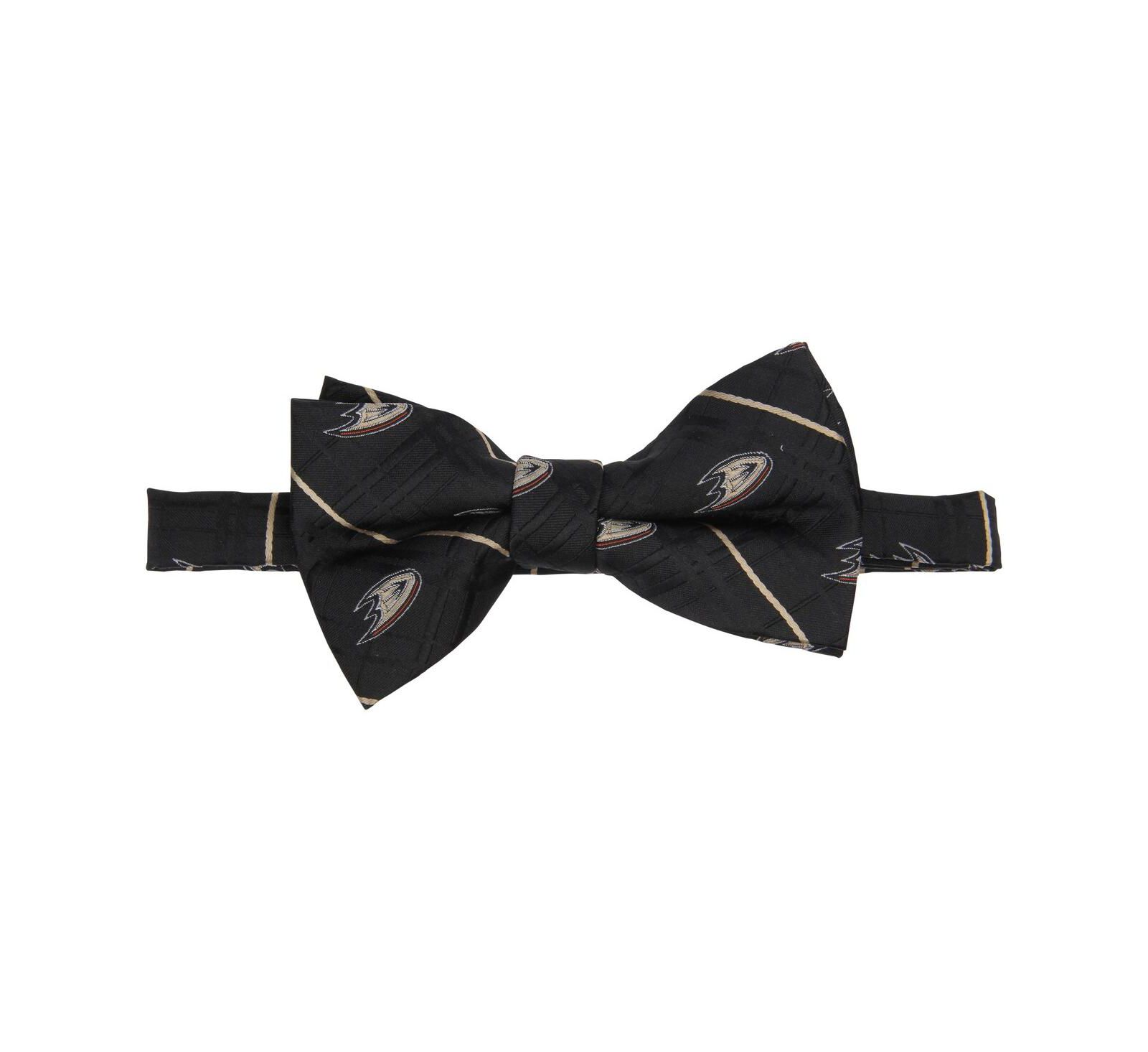 Men's Black Anaheim Ducks Oxford Bow Tie