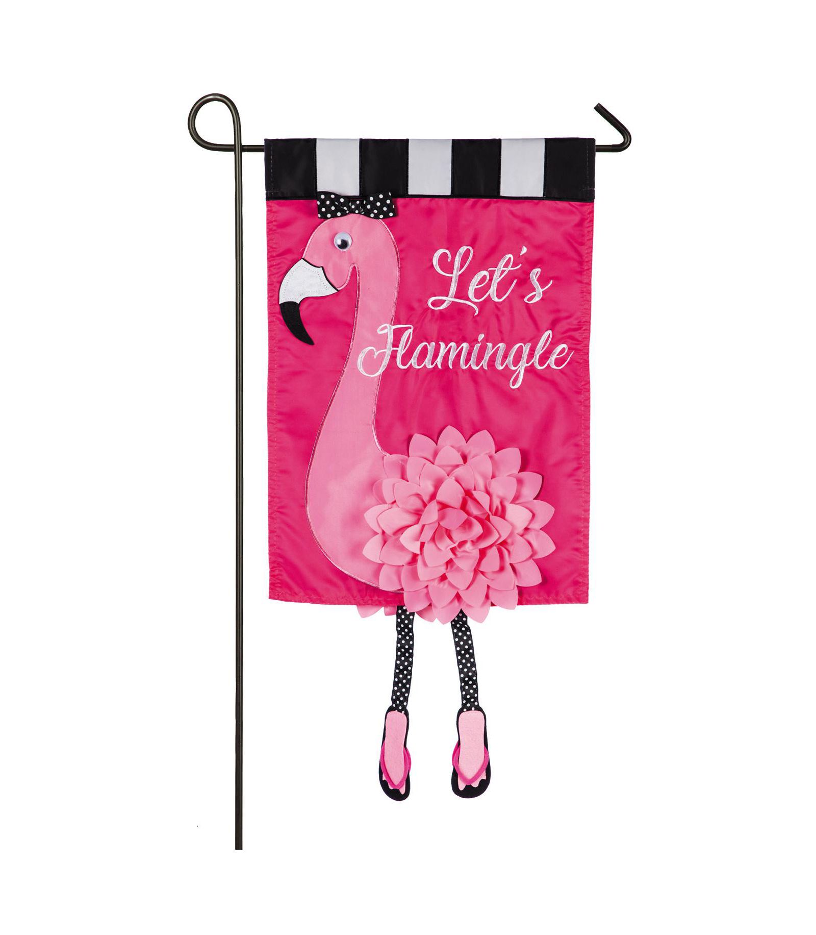 Evergreen садовый флаг Let's Flamingle