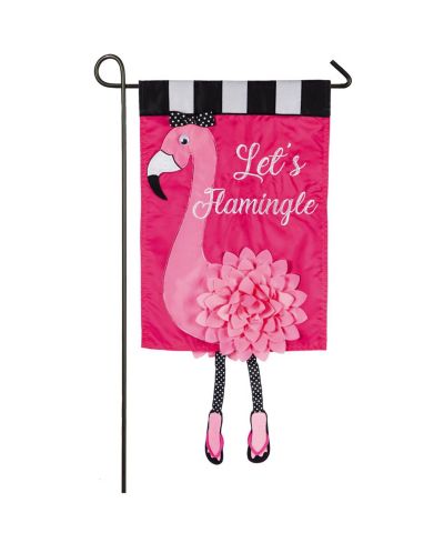 Evergreen садовый флаг Let's Flamingle