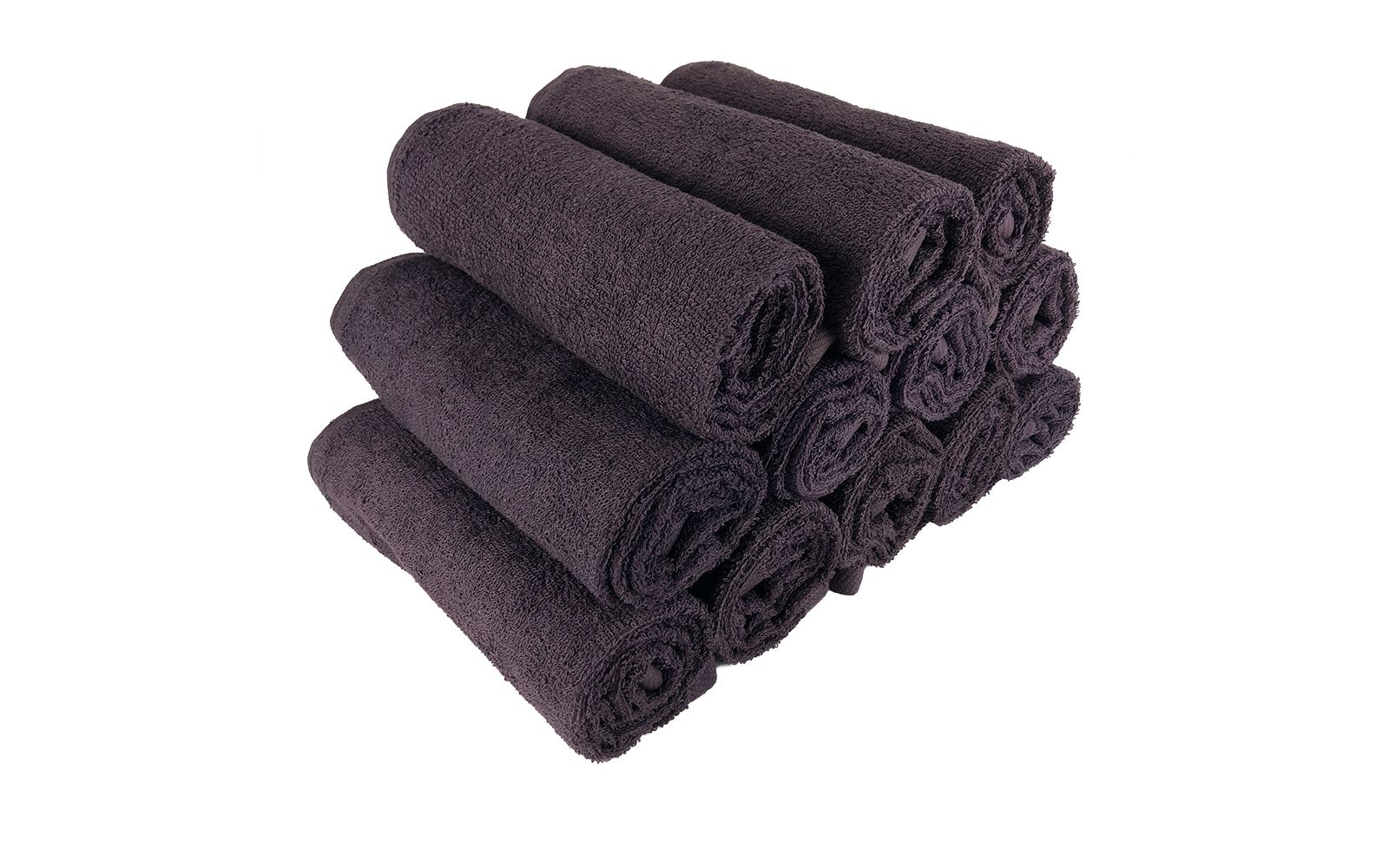 Arkwright Home Bleach-Safe Cotton Salon Towels (12 Pack), Full Size 16x28 in., Solid Color, Absorbent Hair Drying Towel, Perfect for Salon and Spa
