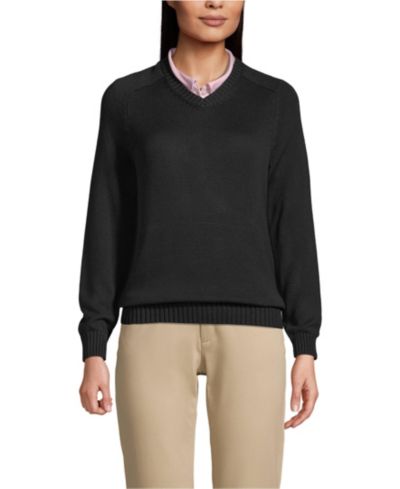 Lands' End Women's Legacy V-neck Sweater