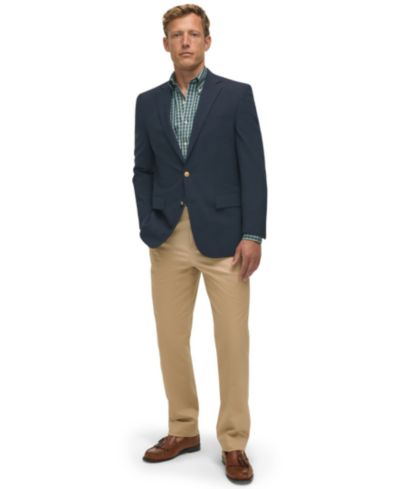 B by Brooks Brothers Мужские хлопковые брюки чинос Slim-Fit