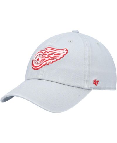 Мужская бейсболка '47 Brand Detroit Red Wings, серая, регулируемая